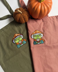 Autumn Froggie Organic Tote Bag