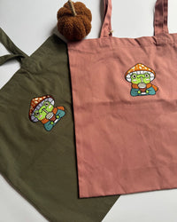 Autumn Froggie Organic Tote Bag