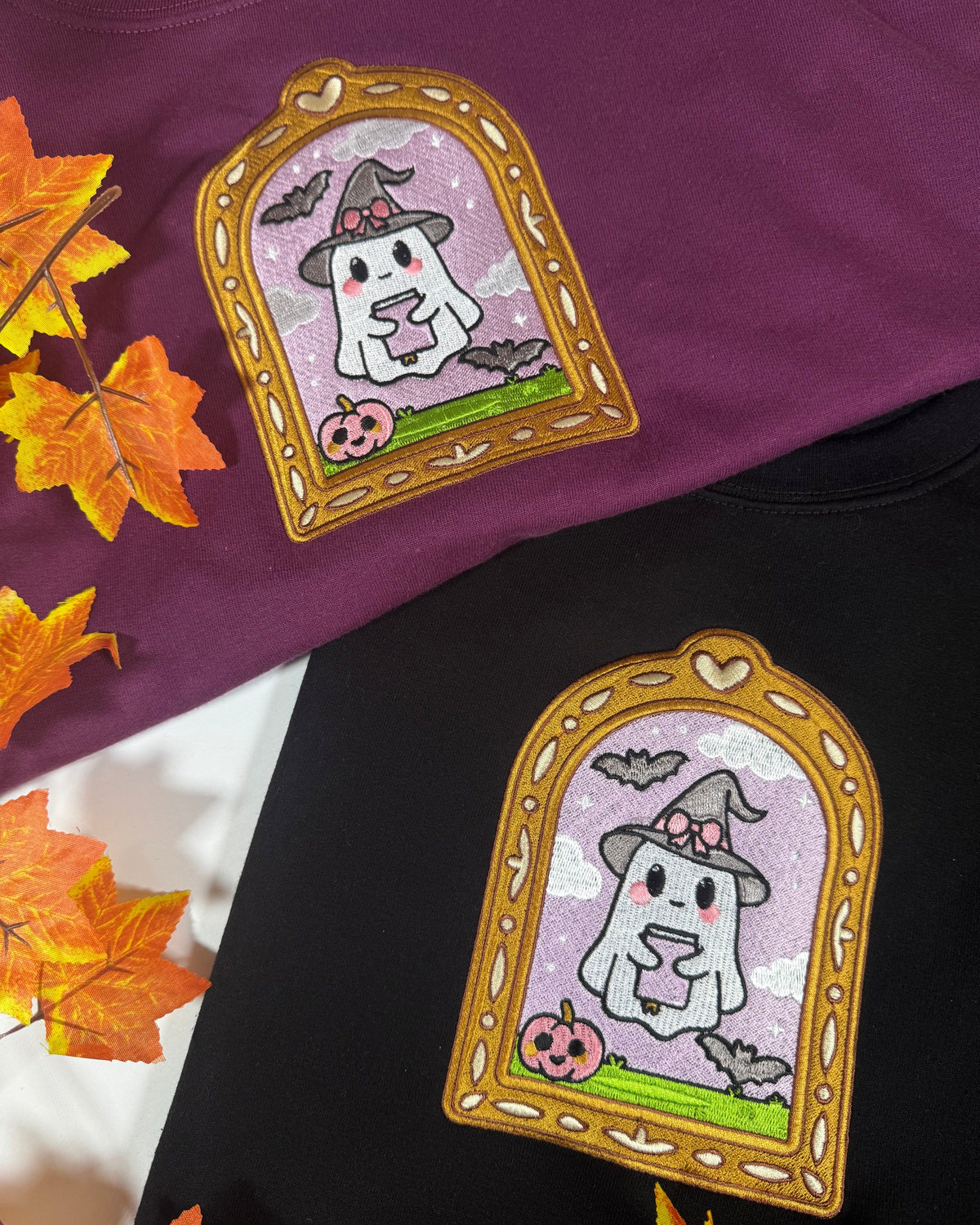 Bookish Ghost Embroidered Sweatshirt