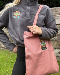 Autumn Froggie Organic Tote Bag