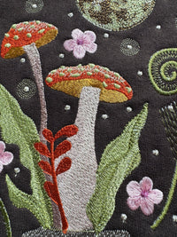 Magical Mushrooms & Moon Embroidered Sweatshirt