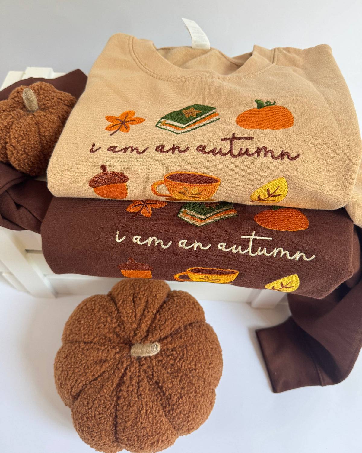 I am an Autumn Embroidered Sweatshirt