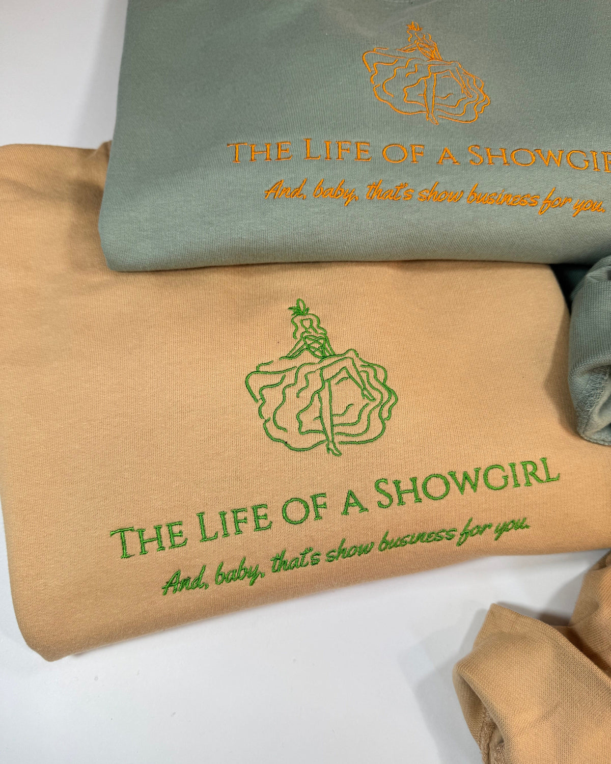 Life of a Showgirl Embroidered Sweatshirt