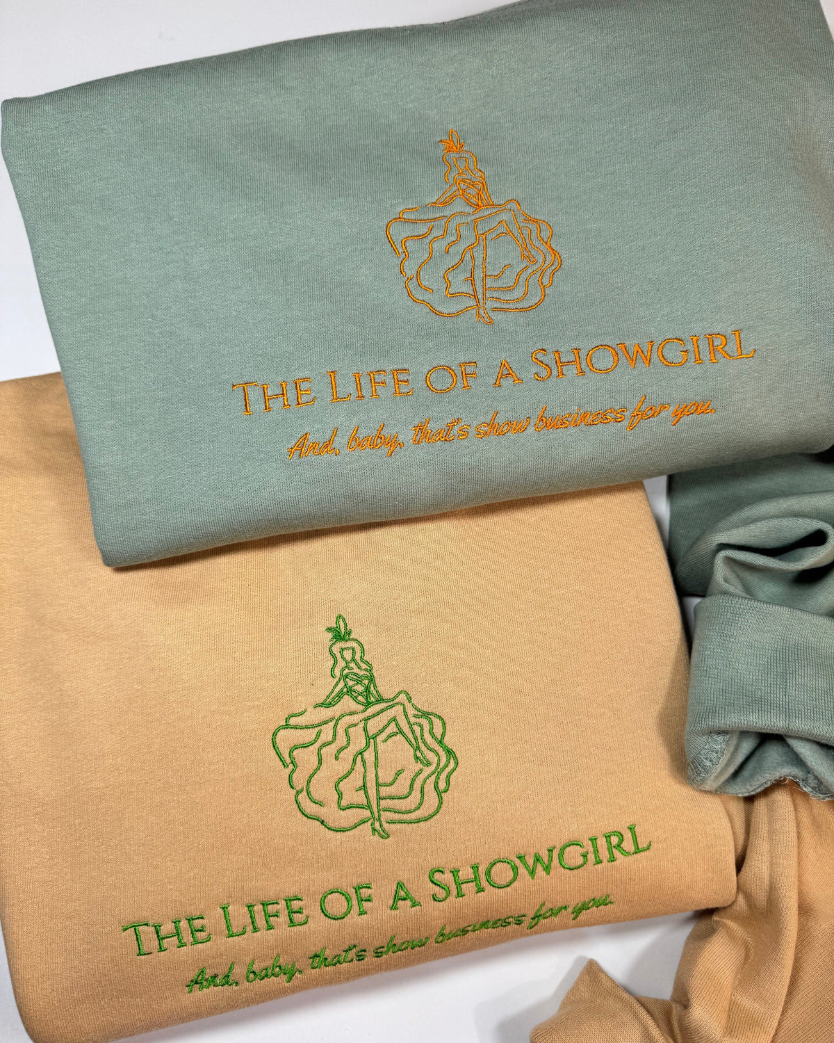 Life of a Showgirl Embroidered Sweatshirt