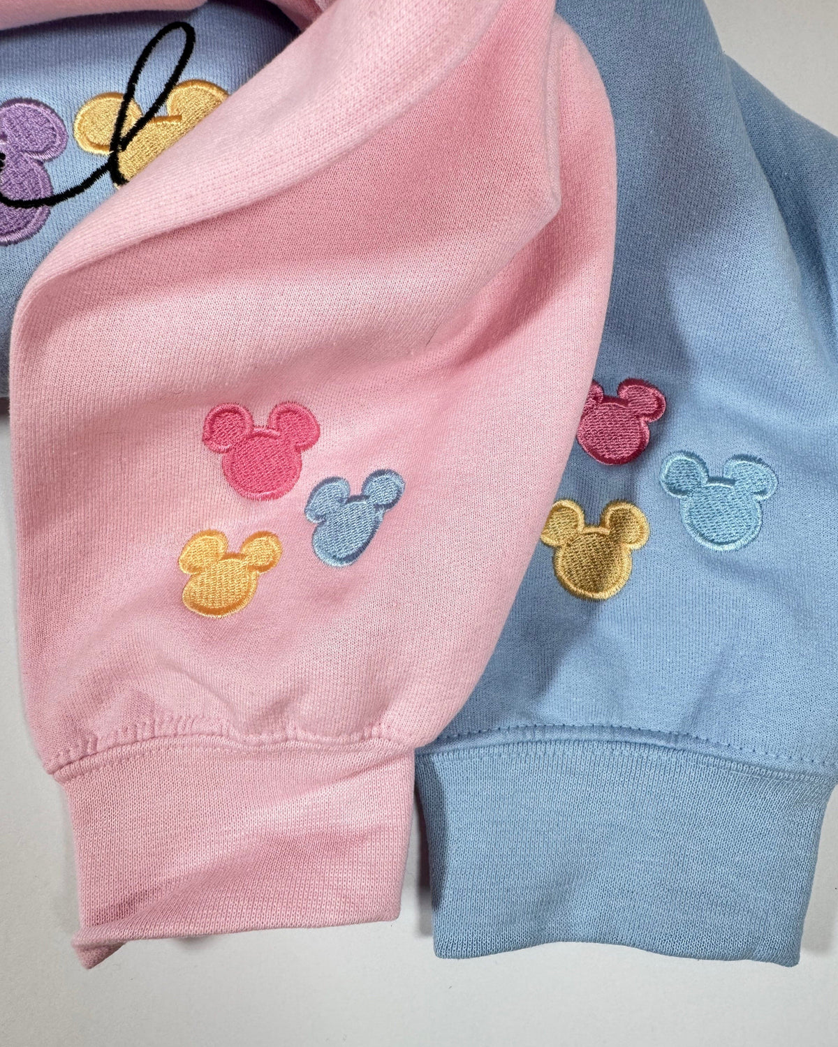 Magical Mickey Pastel Embroidered Sweatshirt