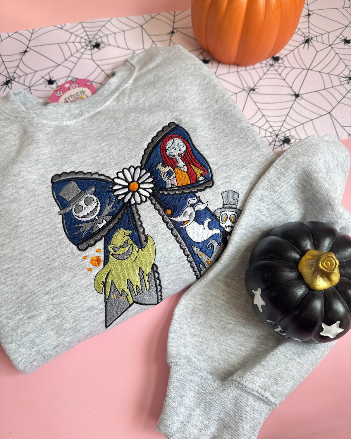 Nightmare Before Christmas Bow Sweatshirt