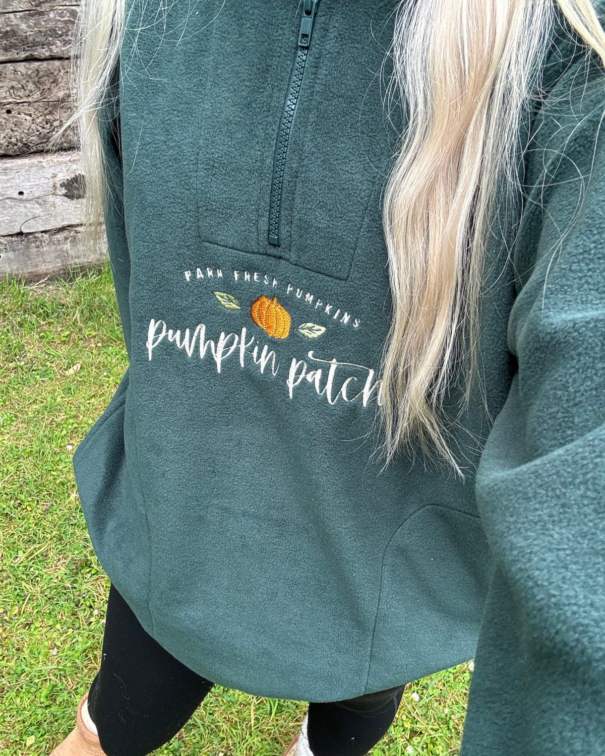 Pumpkin Patch 1/4 Zip Fleece