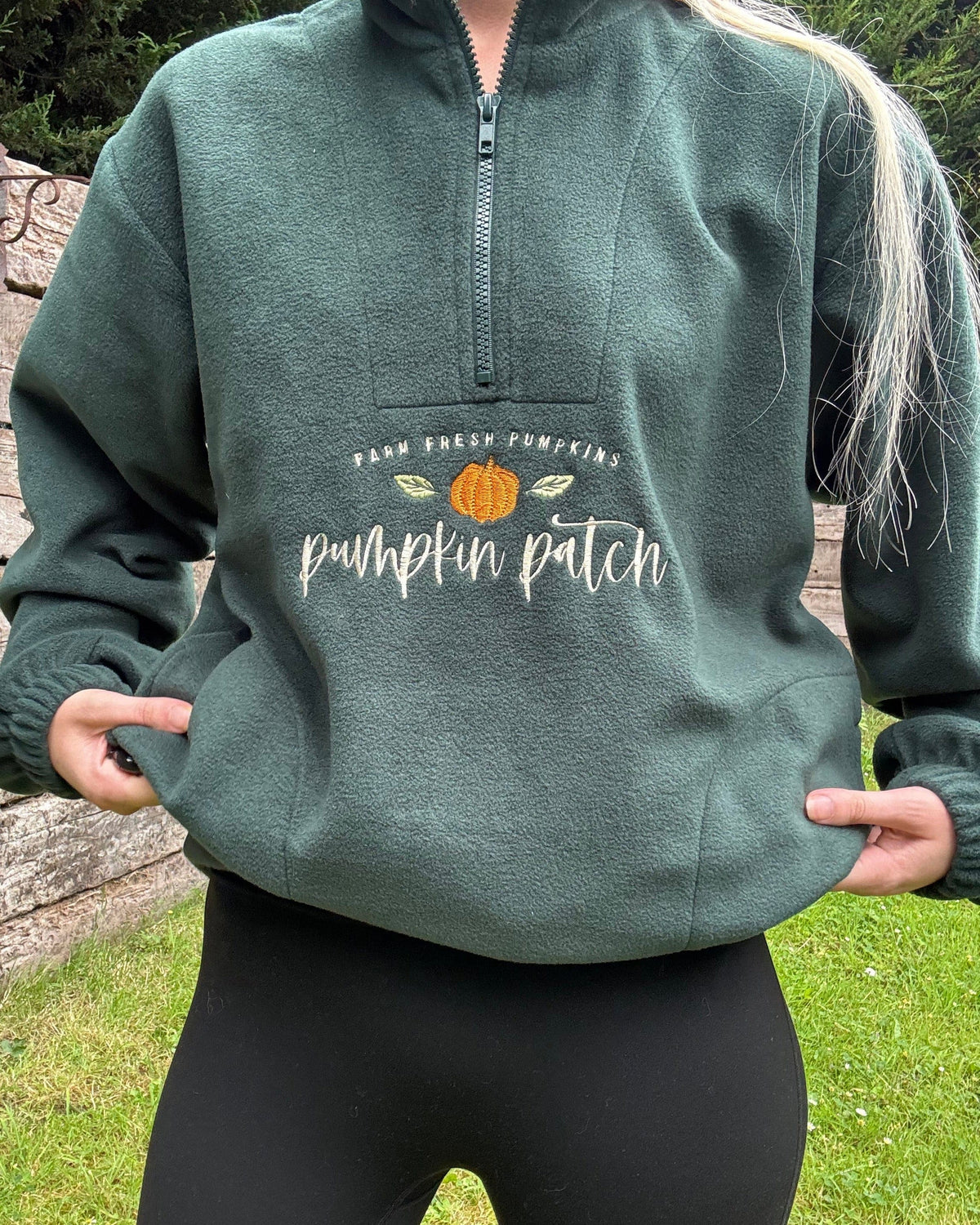 Pumpkin Patch 1/4 Zip Fleece