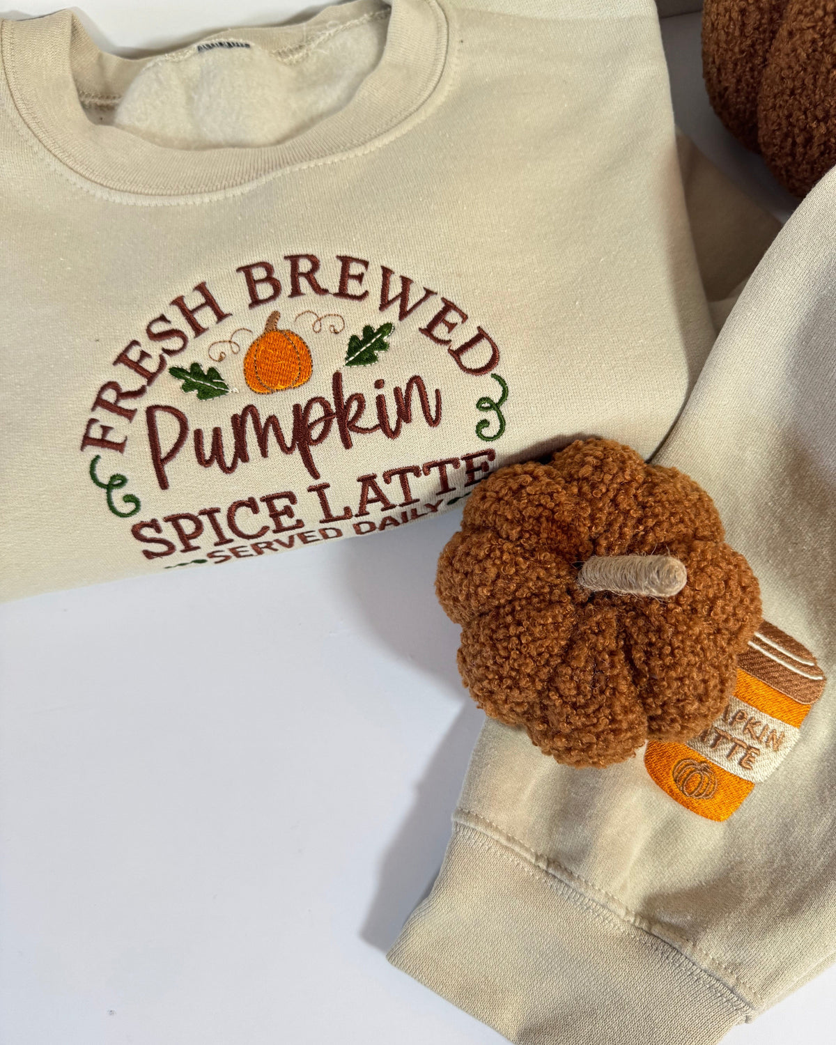 Pumpkin Patch Embroidered Sweatshirt