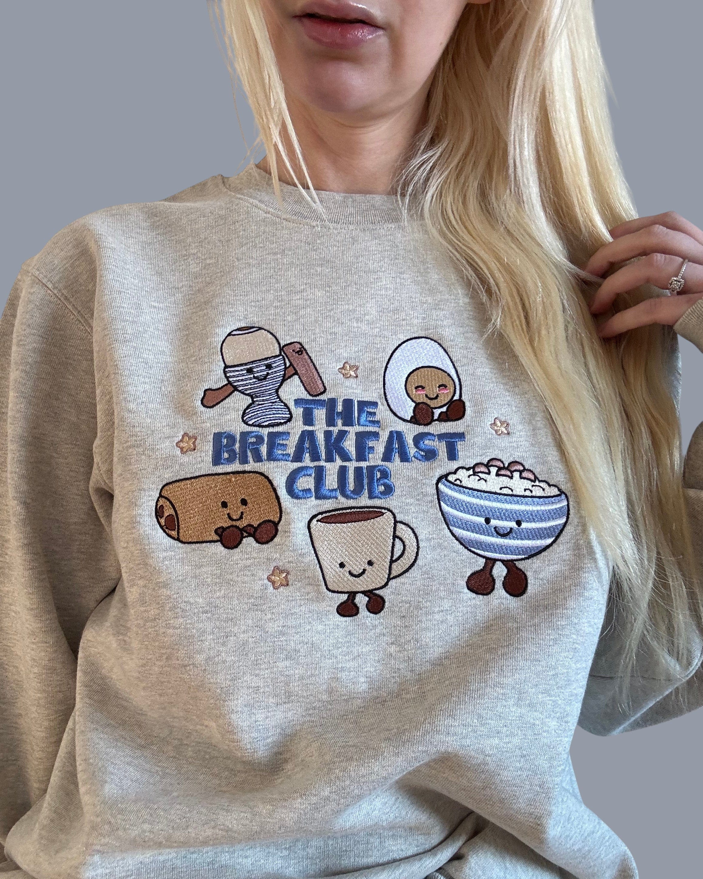 BREAKFAST CLUB ブレックファーストクラブ　スウェット　トレーナー The Breakfast Club Embroidered Sweatshirt | Amusable Inspired