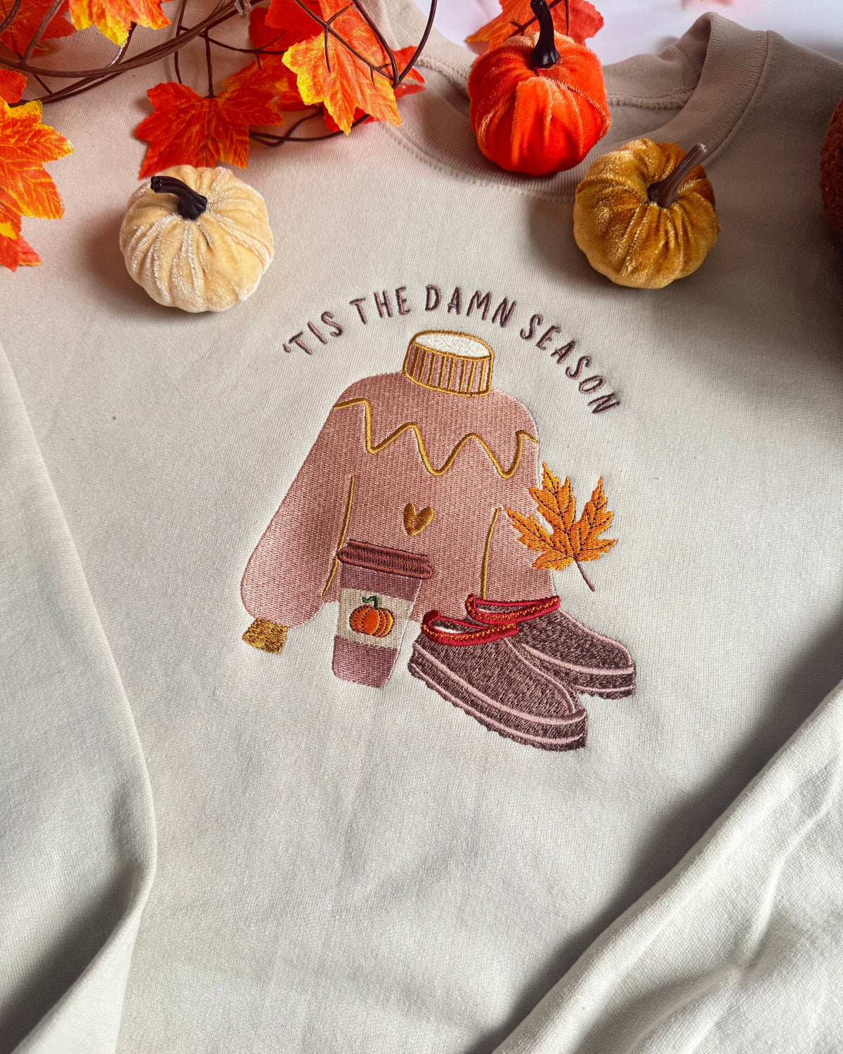 'Tis the Damn Season Embroidered Sweatshirt