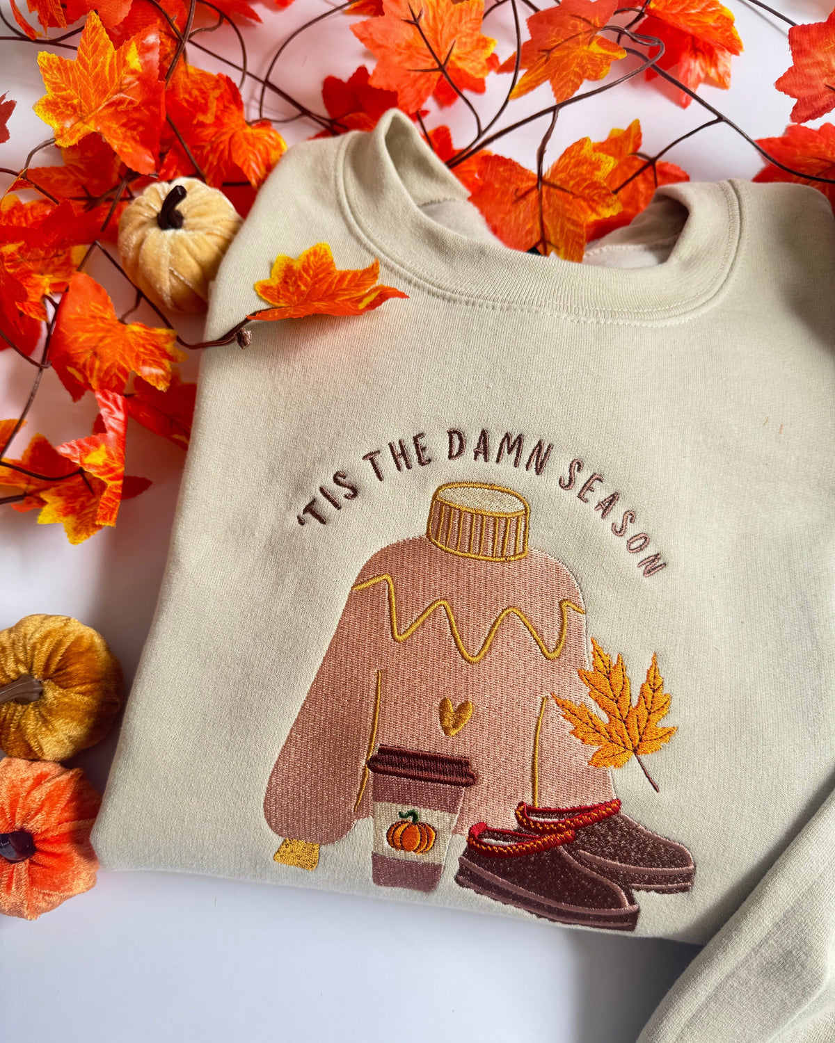 'Tis the Damn Season Embroidered Sweatshirt