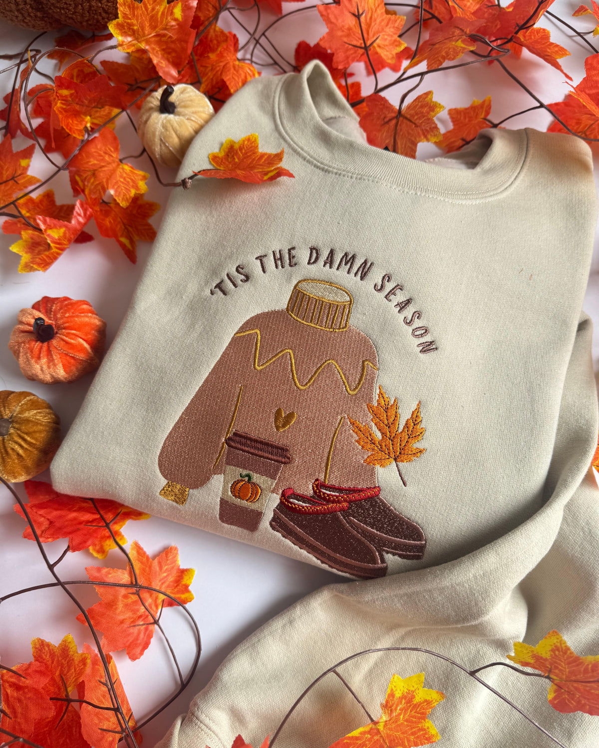 'Tis the Damn Season Embroidered Sweatshirt