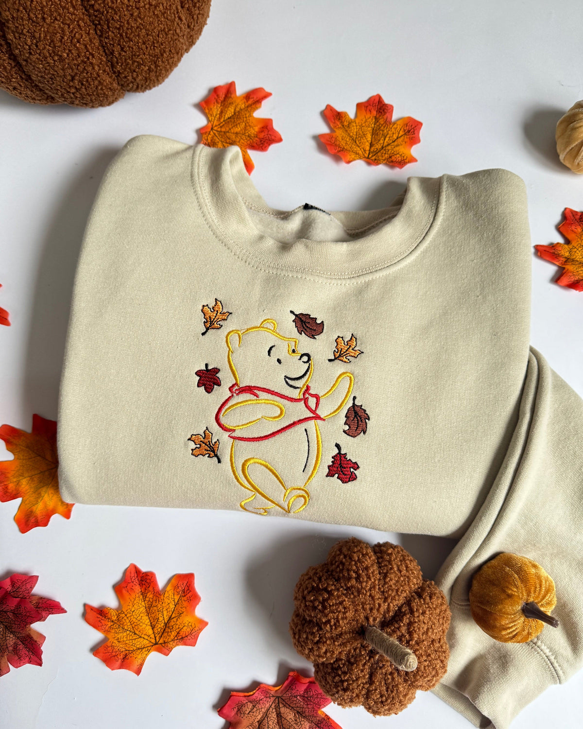 Winnie-the-Pooh Autumn Embroidered Sweatshirt