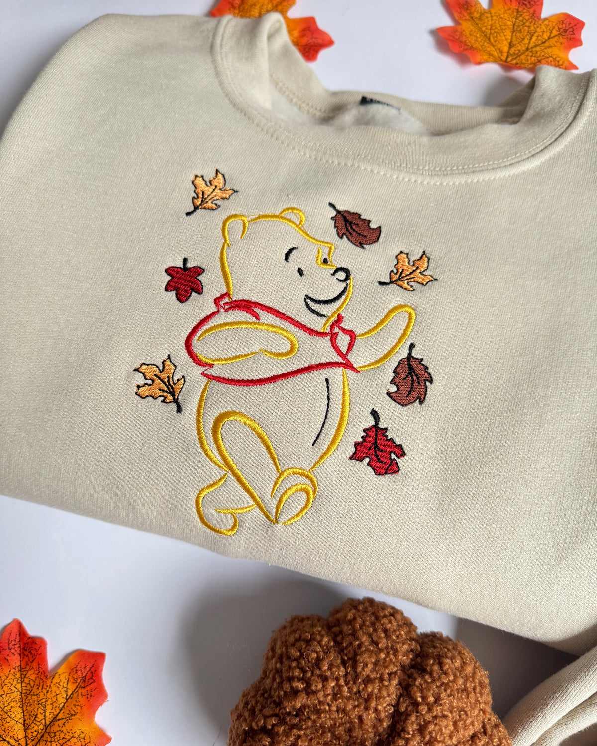 Winnie-the-Pooh Autumn Embroidered Sweatshirt