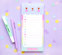 Ice Cream Dreams To do List Tall Notepad