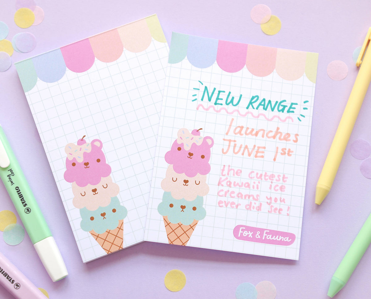 Ice Cream Dreams A6 Notepad