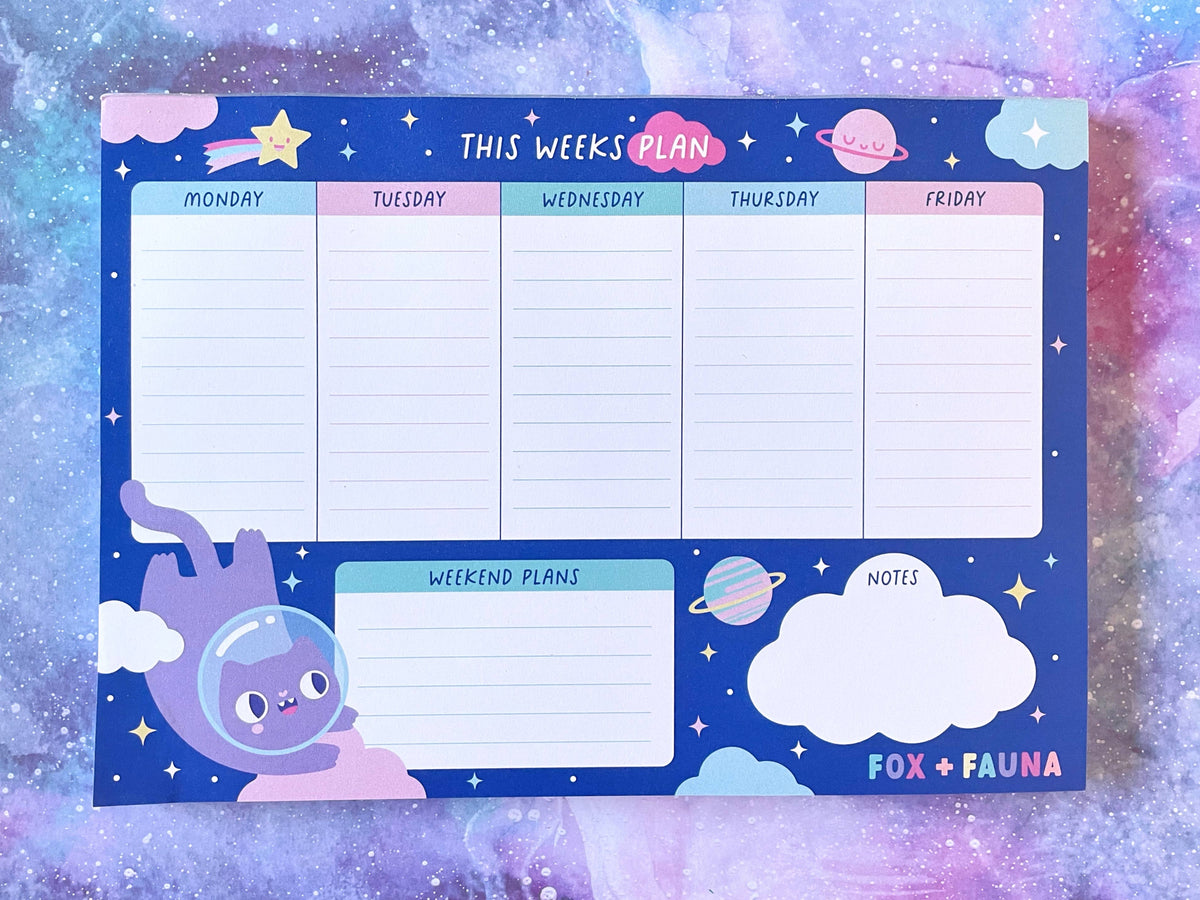 Cosmic Kittys Weekly Planner