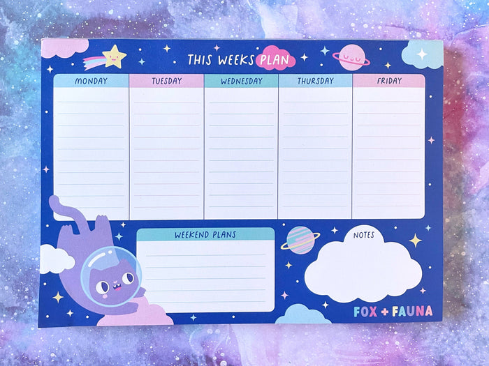Cosmic Kittys Weekly Planner
