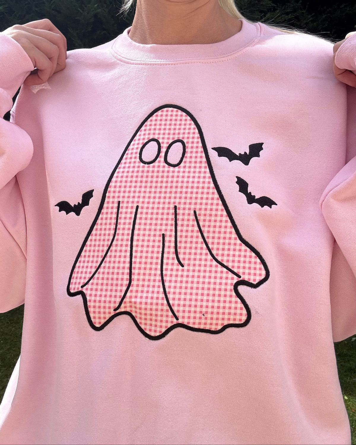Applique Cute but Spooky Ghost Sweatshirt
