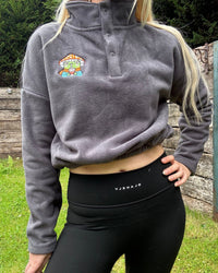 Autumn Frog Cropped Fleece