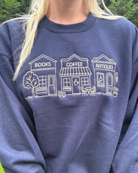Books Coffee Antiques Sweatshirt