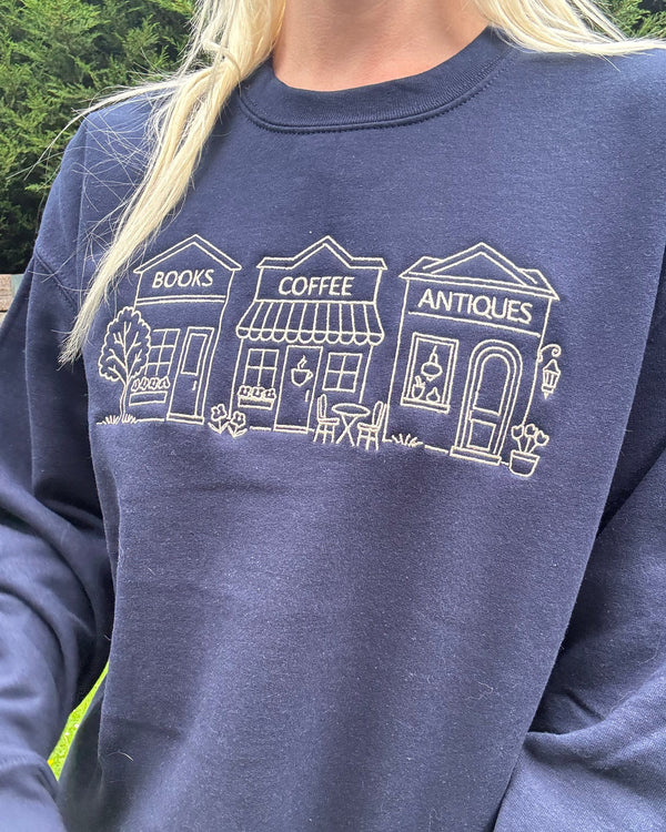 Books Coffee Antiques Sweatshirt