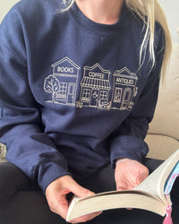 Books Coffee Antiques Sweatshirt