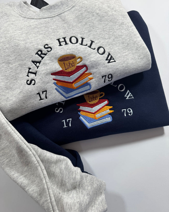 Books & Luke's Coffee Sweater