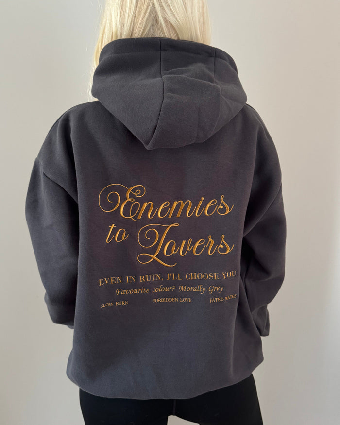 Enemies to Lovers Embroidered Hoodie