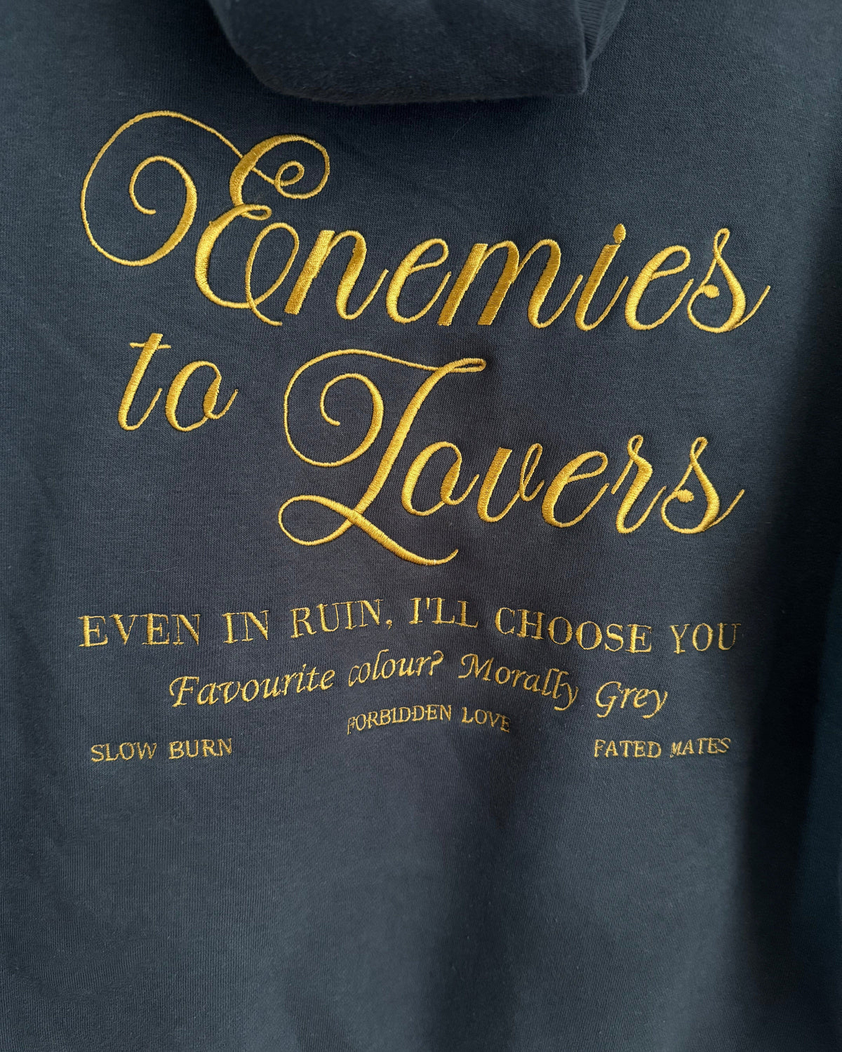 Enemies to Lovers Embroidered Hoodie