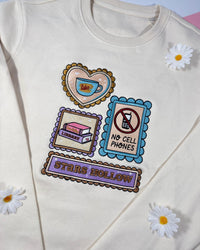 Gilmore Girl Icons Embroidered Sweatshirt