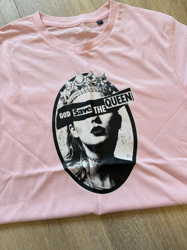 SWIFTIE God Save the Queen Pink Tee - SAMPLE SALE