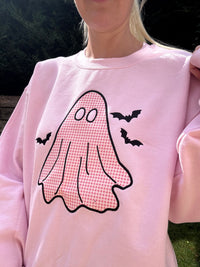Applique Cute but Spooky Ghost Sweatshirt