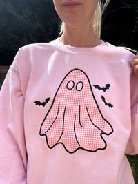 Applique Cute but Spooky Ghost Sweatshirt