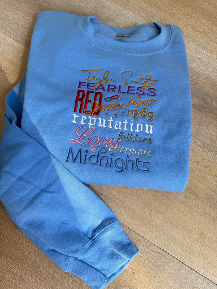 Taylor Swift Eras Sweatshirt - SAMPLE SALE, M