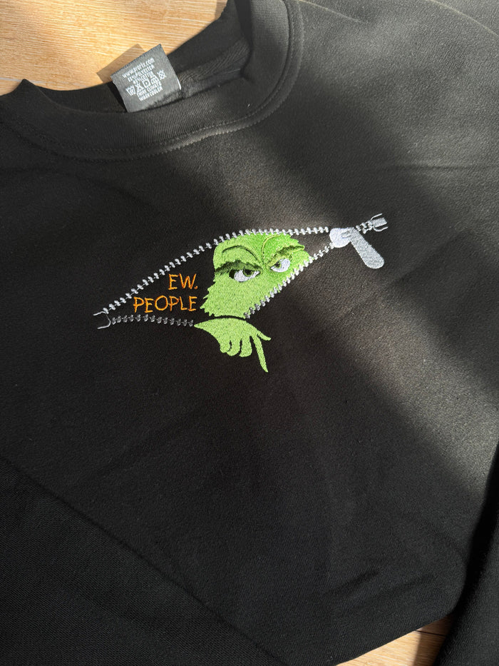 Ew People Grinch Sweatshirt - SAMPLE SALE, M