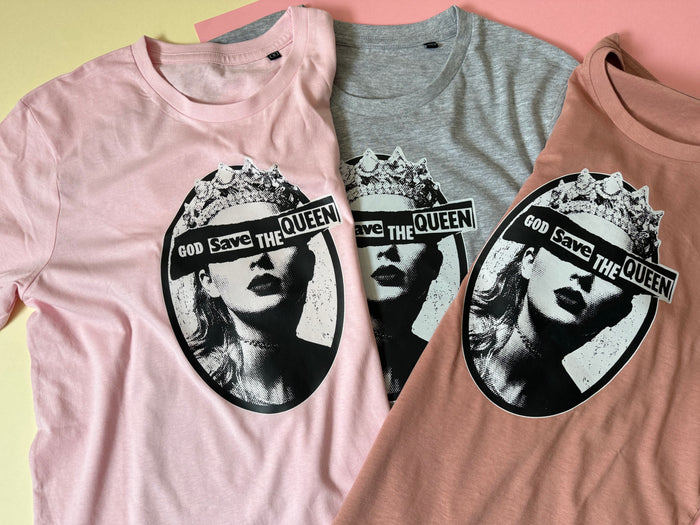 SWIFTIE God Save the Queen Pink Tee - SAMPLE SALE