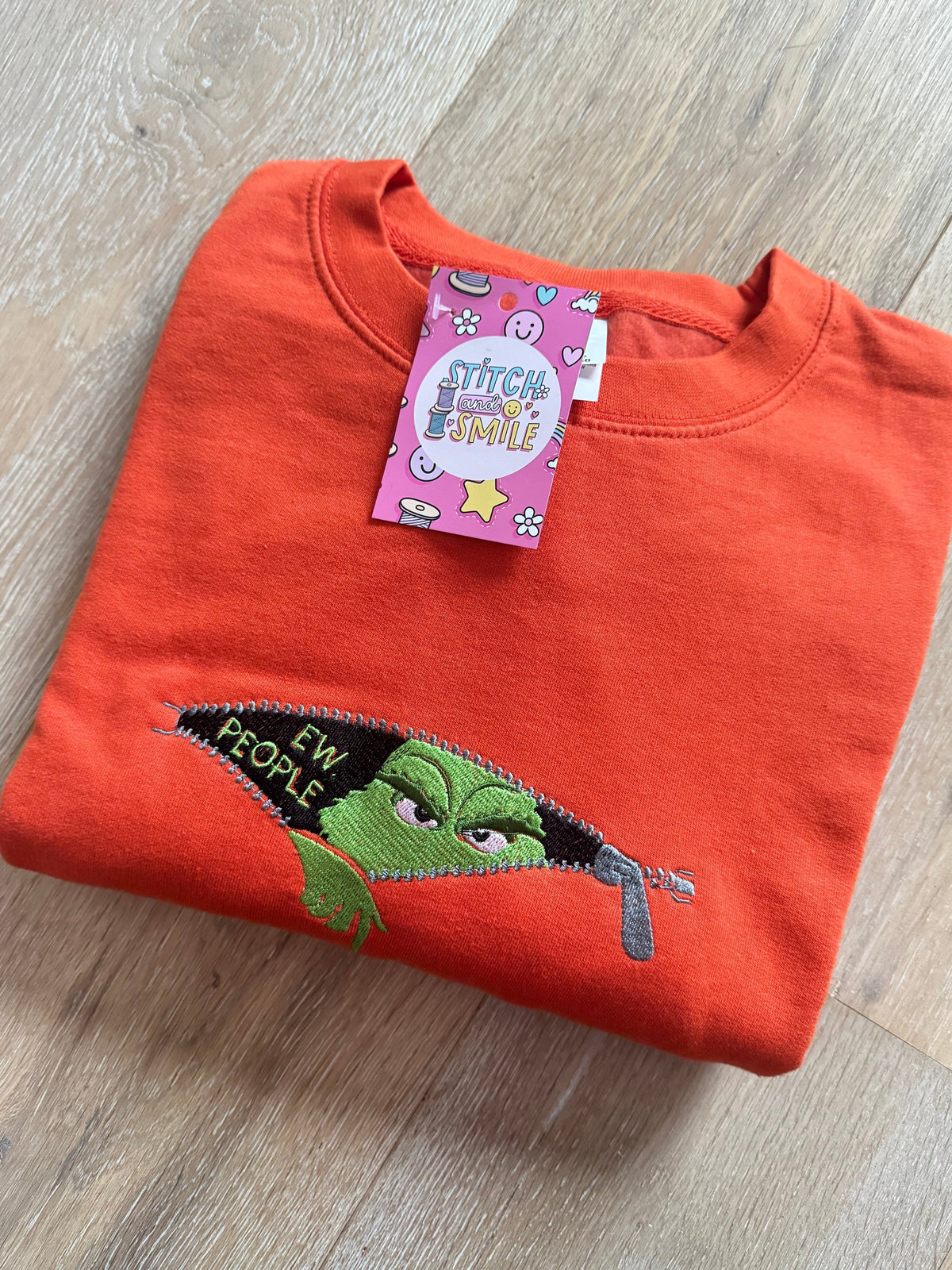 Ew People Grinch Sweatshirt - SAMPLE SALE, L