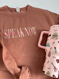 SWIFTIE Speak Now Blush Sweater - SAMPLE SALE