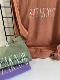 SWIFTIE Speak Now Blush Sweater - SAMPLE SALE