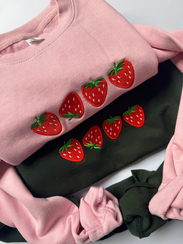 Super Straws Embroidered Sweatshirt
