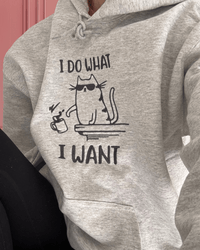 I Do What I Want Cat Hoodie