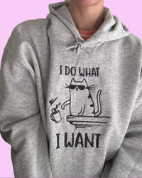 I Do What I Want Cat Hoodie