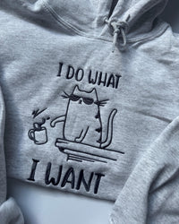 I Do What I Want Cat Hoodie