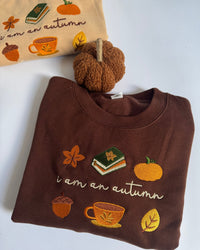 I am an Autumn Embroidered Sweatshirt