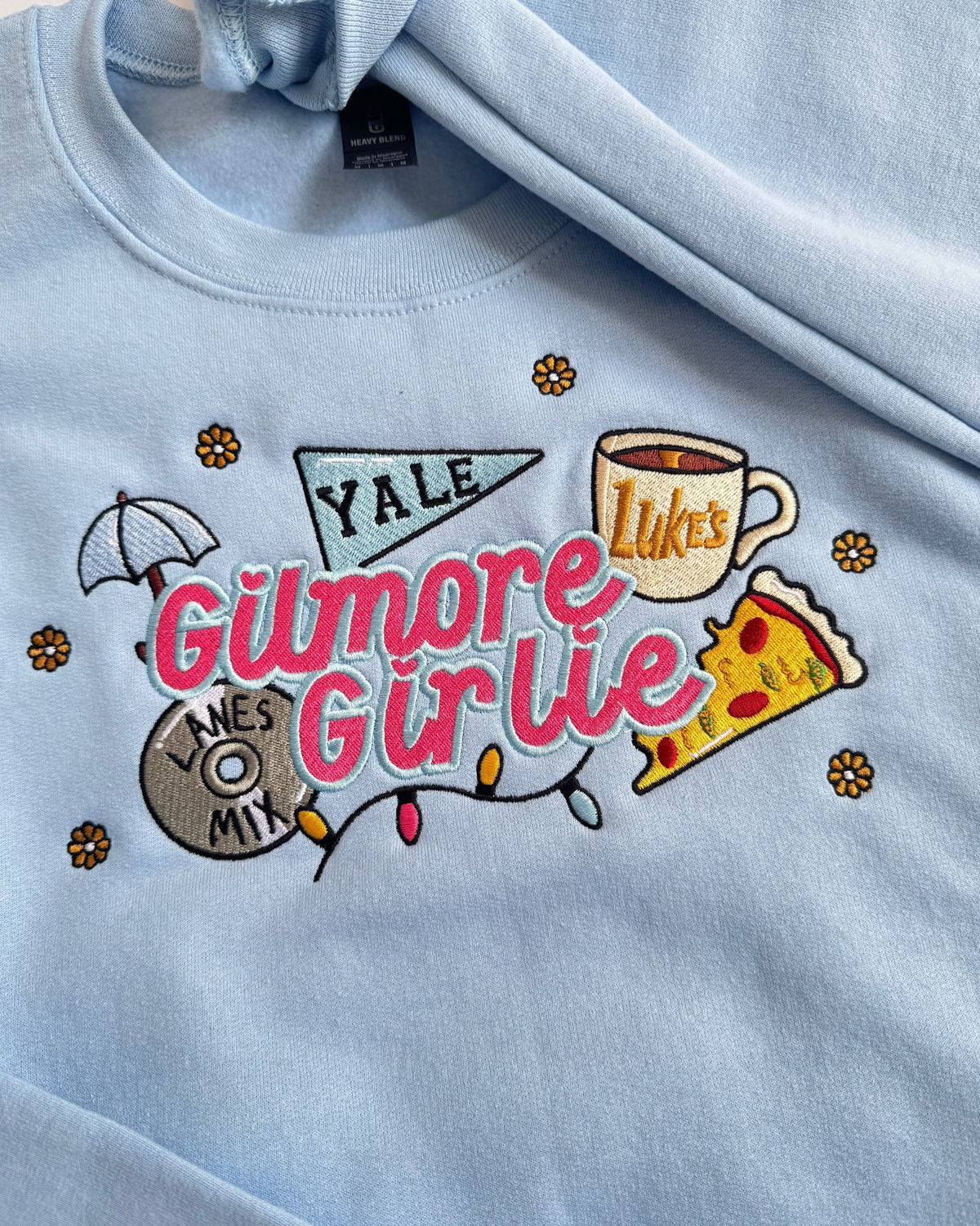 Just a Gilmore Girlie Embroidered Sweatshirt