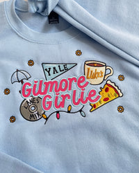 Just a Gilmore Girlie Embroidered Sweatshirt