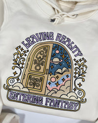 Leaving Reality, Entering Fantasy Premium Embroidered Sweatshirt