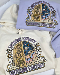 Leaving Reality, Entering Fantasy Premium Embroidered Sweatshirt